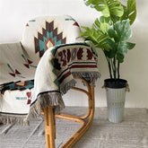 Gewebte Überwurfdecke im Boho-Stil